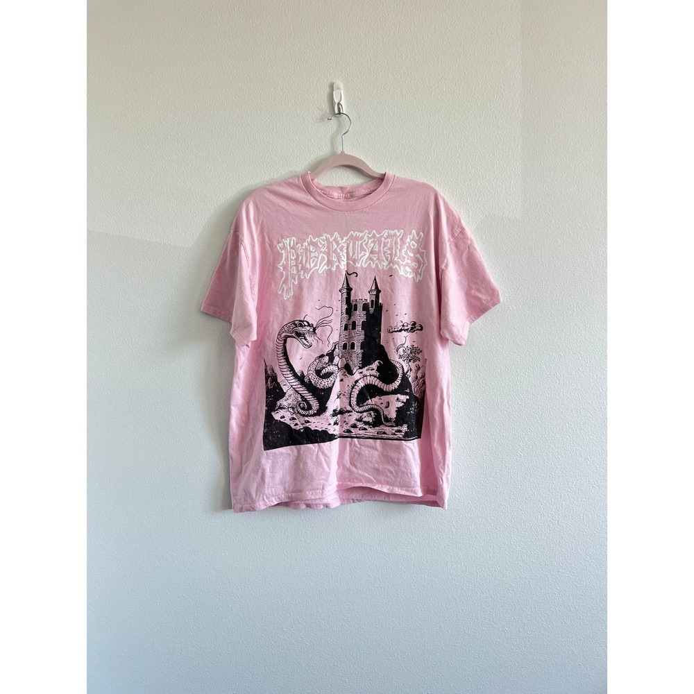 Hot Topic Melanie Martinez "Dragon Castle" Portals Pink T-shirt XL Soft Goth